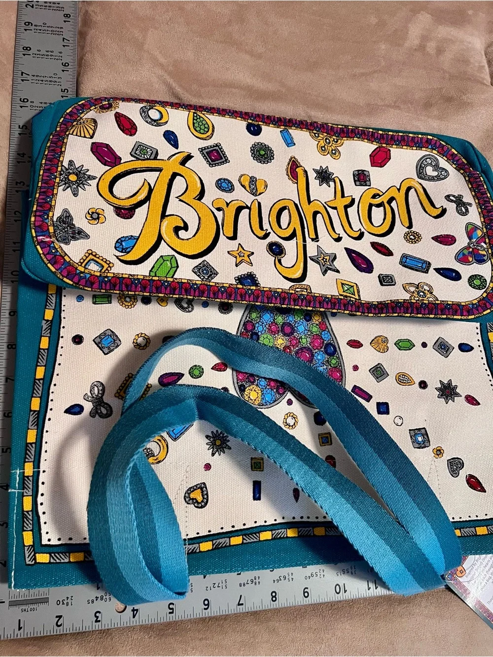 Brighton Charmed Love Tote - Yellow, Teal, Blue, Pink, Purple